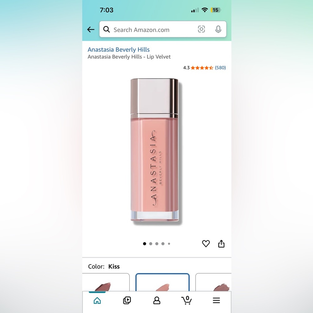 New Anastasia kiss lip gloss lip velvet - Picture 8 of 9